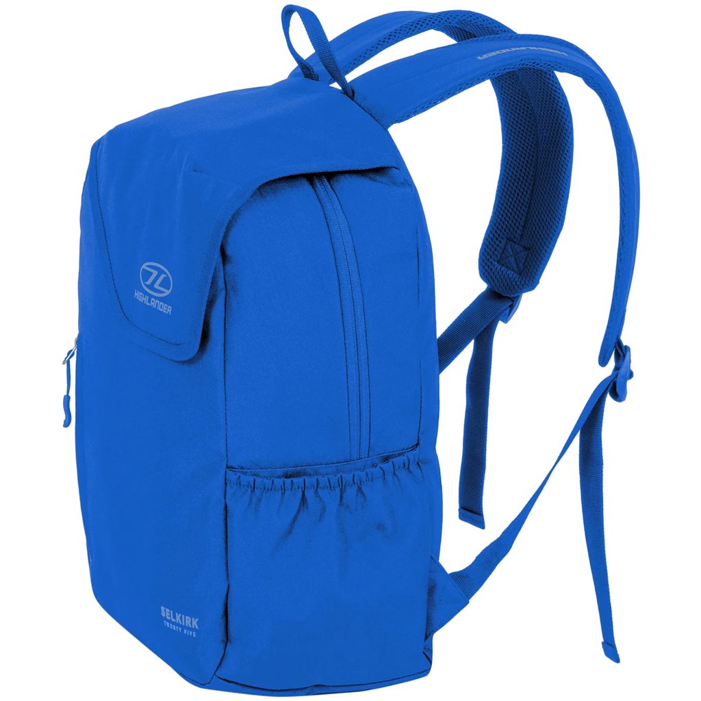 Mochila SELKIRK 25 L negra, ligera de poliester 600D con recubrimiento PVC