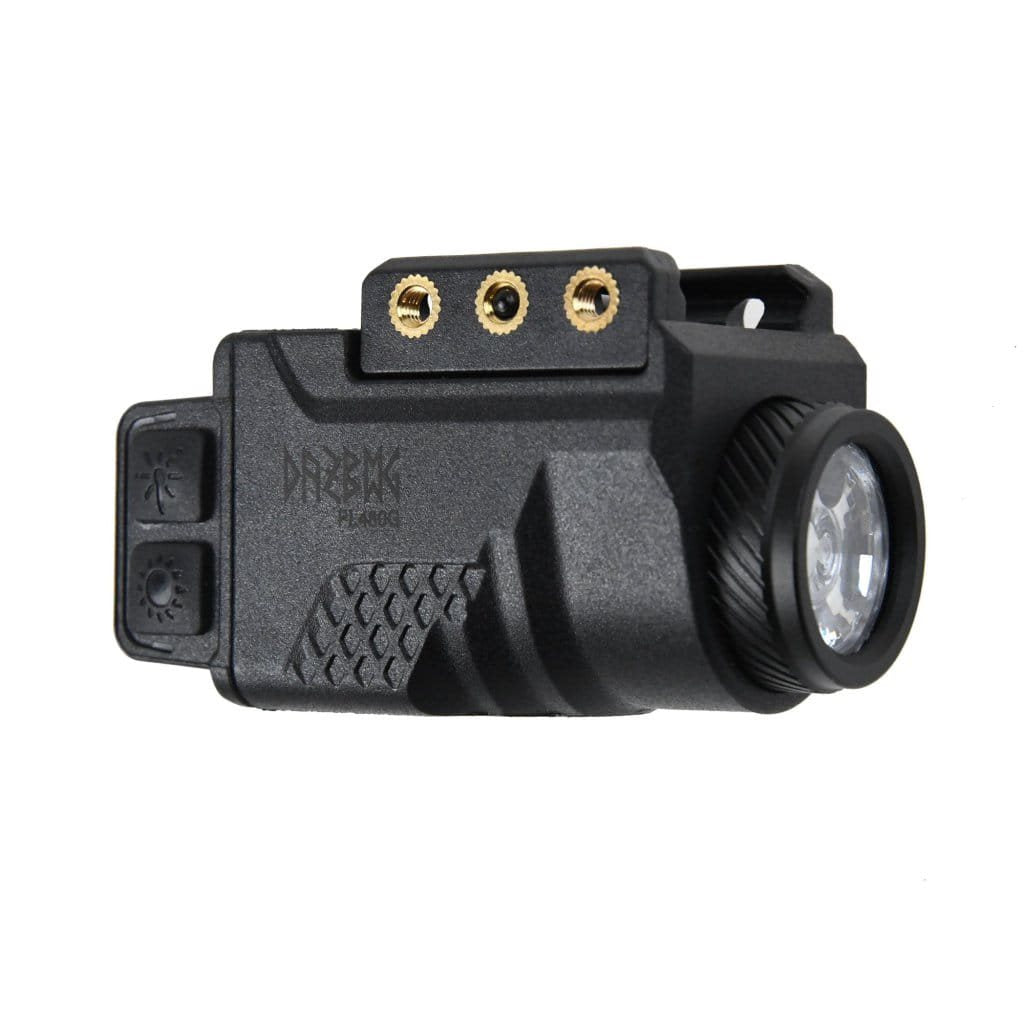 Linterna DAZBOG LA01G para pistola con láser verde en color negro