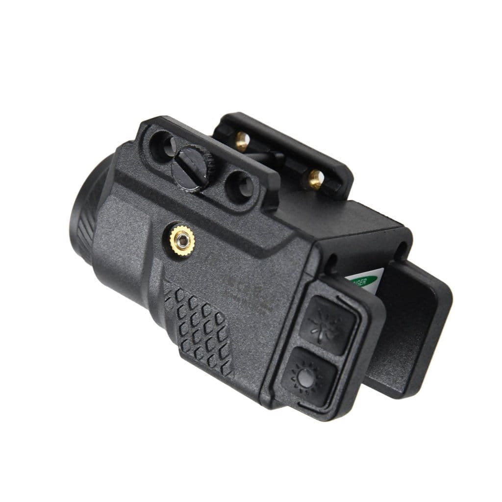 Linterna DAZBOG LA01G para pistola con láser verde en color negro