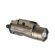 Linterna táctica DAŽBOG PT02 color khaki para pistola, aluminio CNC, IP65