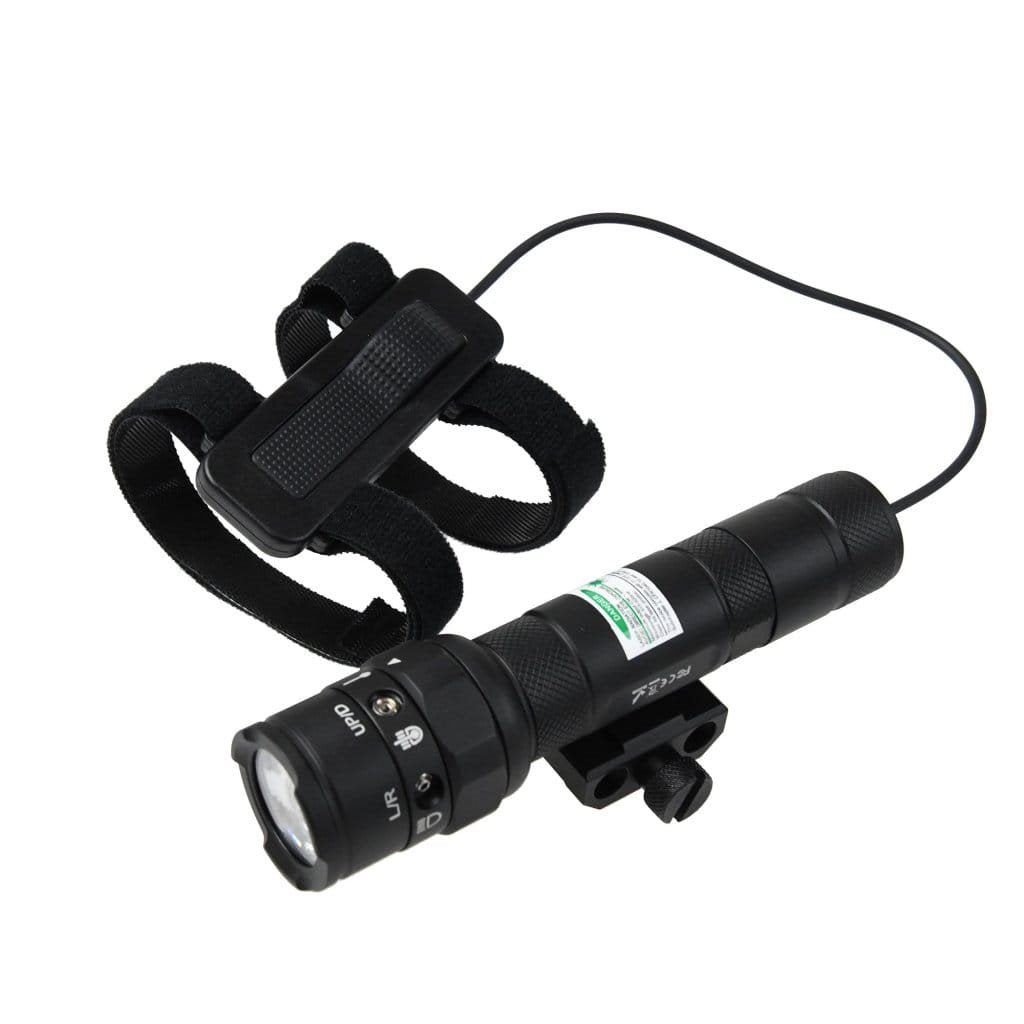 Linterna táctica DAŽBOG RT01 negra con láser verde