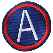 Parche 3rd ARMY con letra A, diámetro aprox. 7,5 cm