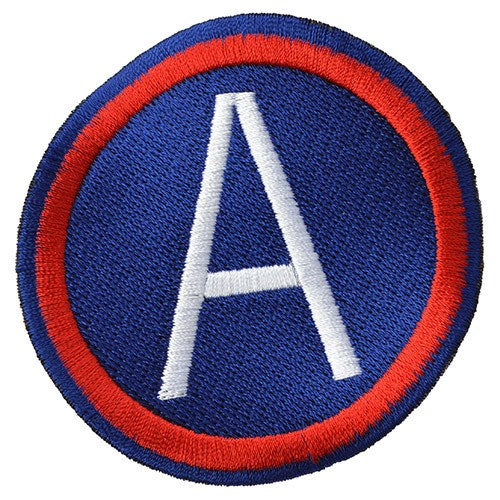 Parche 3rd ARMY con letra A, diámetro aprox. 7,5 cm