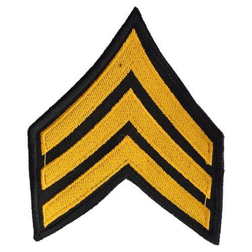 Parche de grado US Army 'SERGEANT' - vista del diseño en la imagen