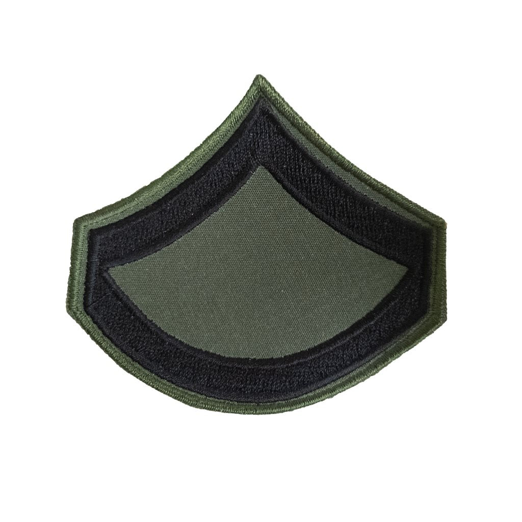 Parche US Private First Class color oliva - insignia de rango US Army