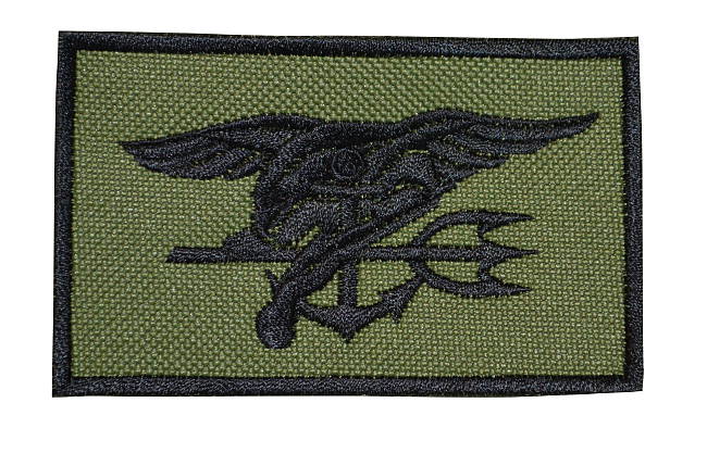 Parche NAVY SEALS verde, 8,5 x 5,5 cm