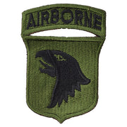 Parche 101st Airborne Division verde, para pegar o coser