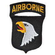 Parche 101st Airborne Division en color, emblema 'Screaming Eagle', 86x60 mm