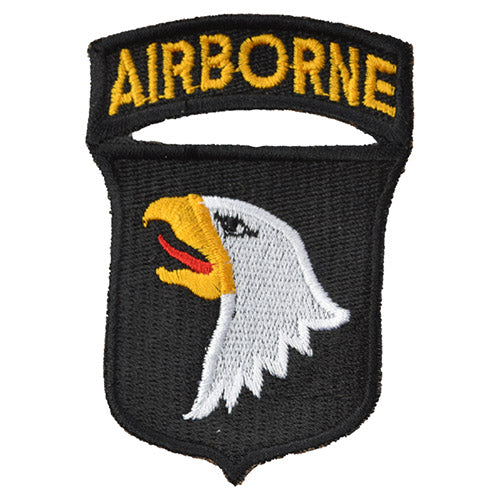 Parche 101st Airborne Division en color, emblema 'Screaming Eagle', 86x60 mm