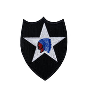 Parche pequeño a color de la 2nd Infantry Division (emblema militar)