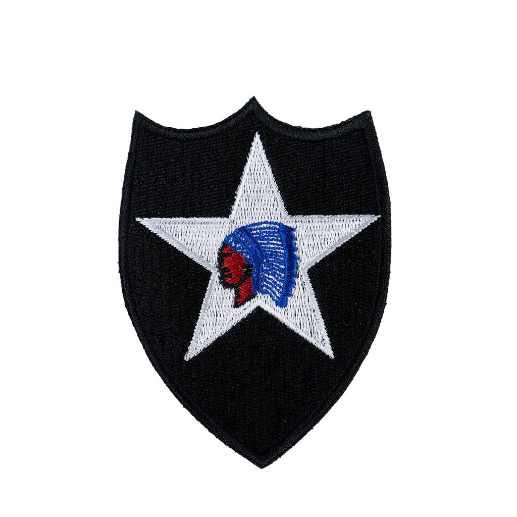 Parche pequeño a color de la 2nd Infantry Division (emblema militar)