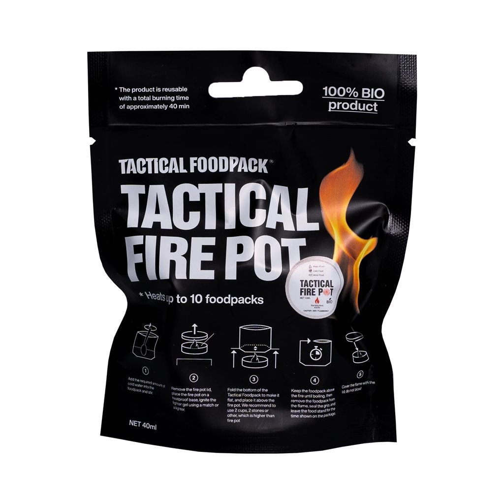 Gel para encender fuego Tactical Fire Pot, calienta hasta 10 raciones