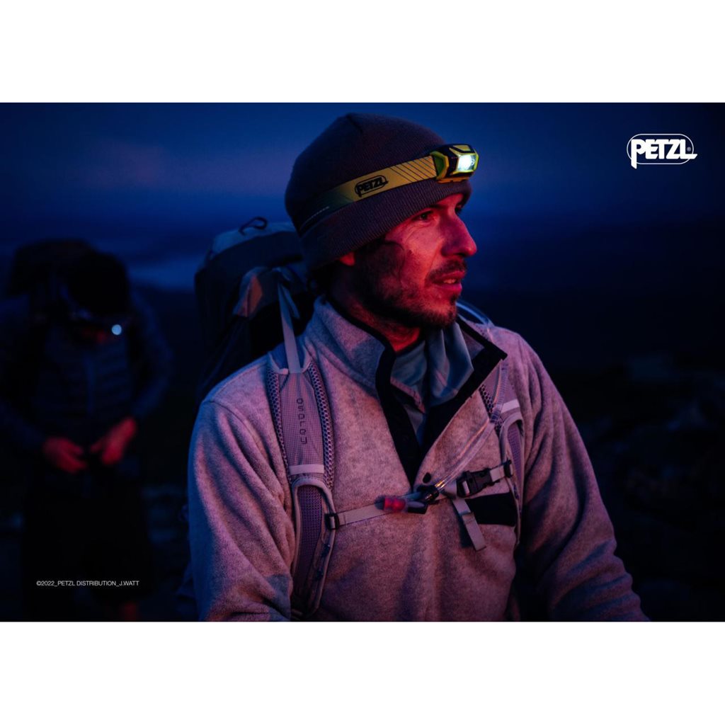 Linterna frontal TIKKA de PETZL con reflector fosforescente