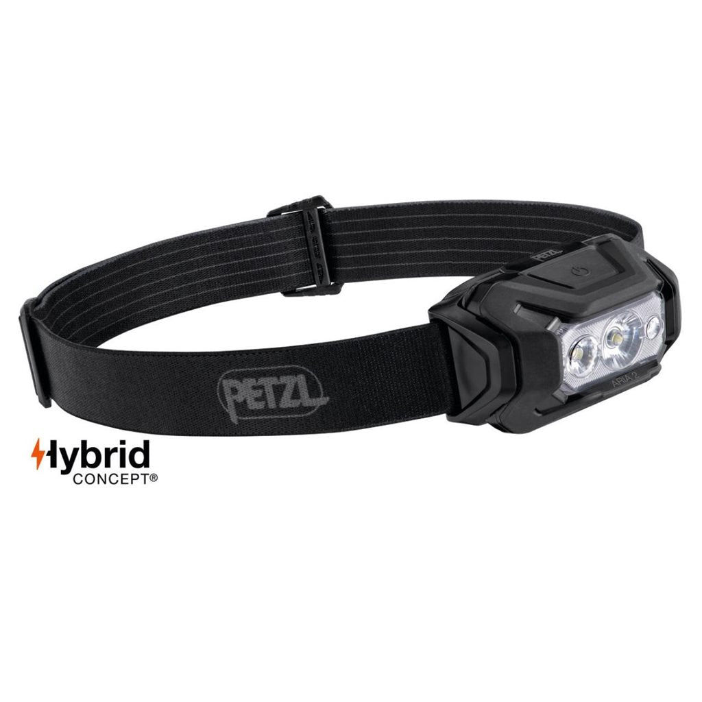Imagen de la linterna frontal ARIA 2 RGB negra