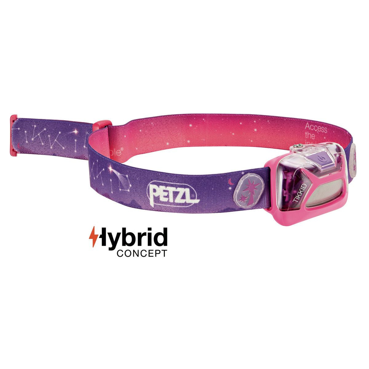 Linterna frontal infantil TIKKID Hybrid con cinta de sujeción y cuerpo compacto