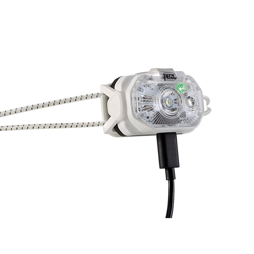 Linterna frontal SWIFT LT negra, vista delantera