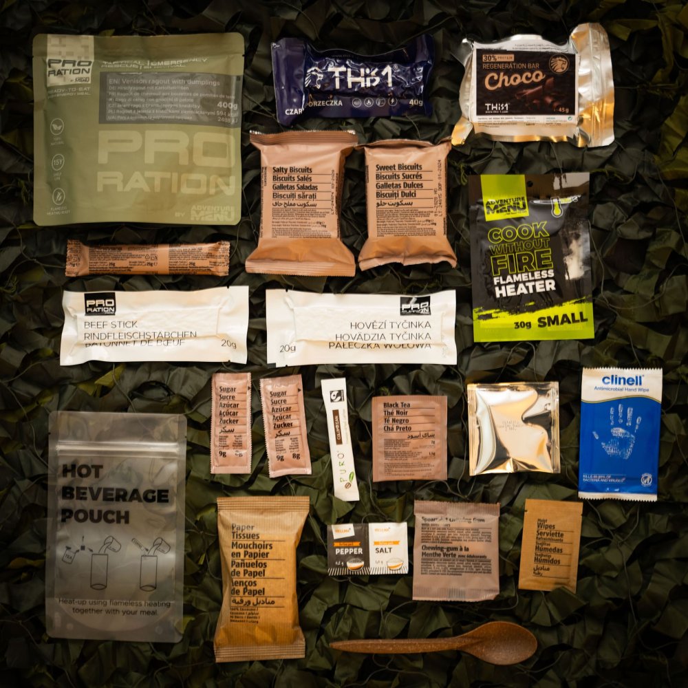 Ultimate Tactical Ration Half Day Menu IV bolsa PRO RATION - Supervivencia Extrema
