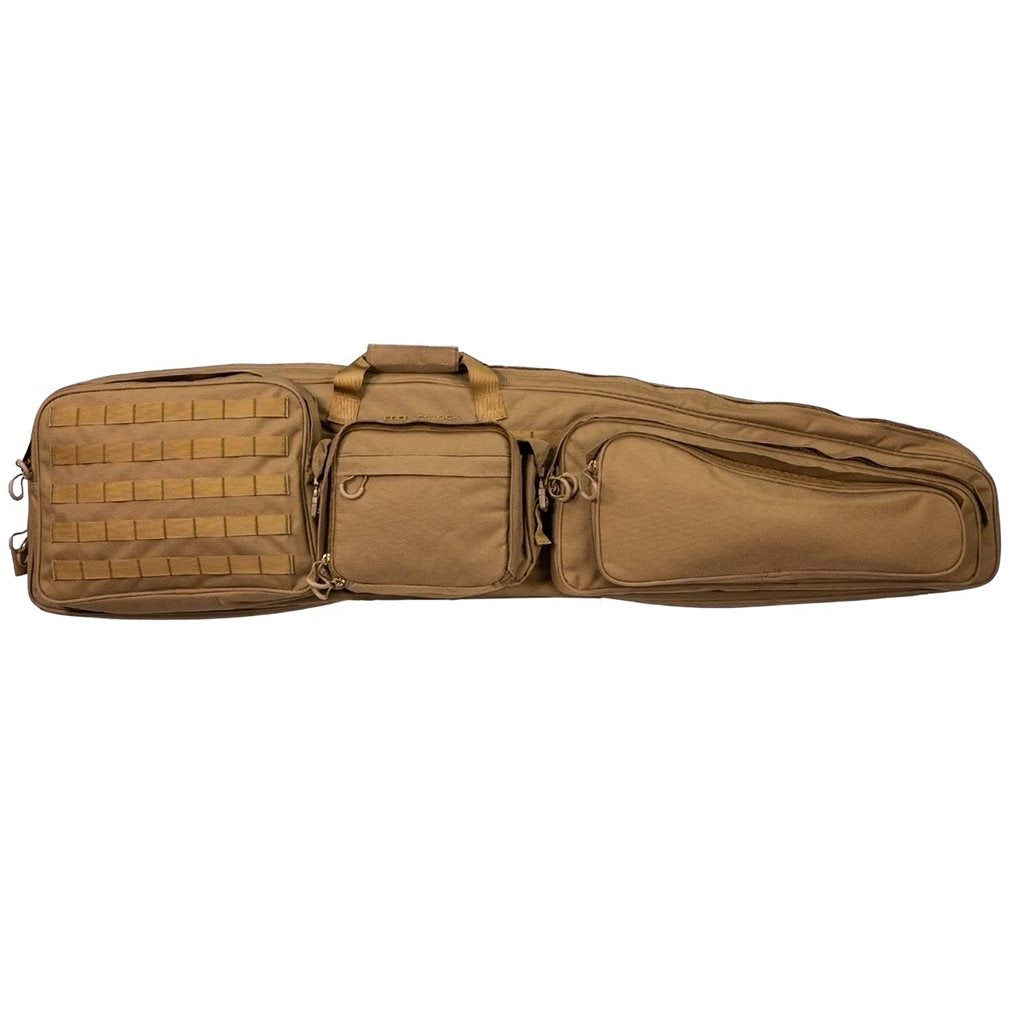 Funda para fusil E2B SNIPER SLED 52 en formato alargado, apta para dos fusiles y uso convertible como esterilla y mochila