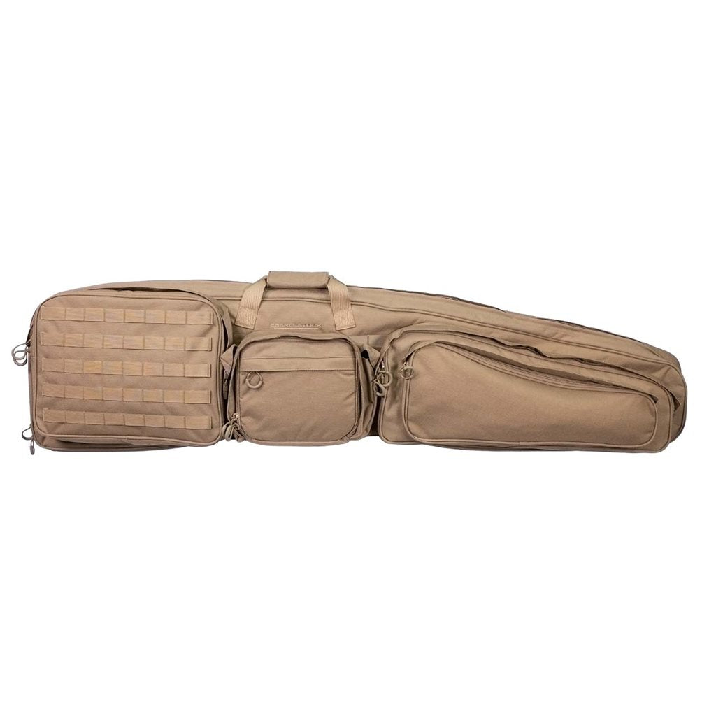Funda para fusil E2B SNIPER SLED 52 en formato alargado, apta para dos fusiles y uso convertible como esterilla y mochila