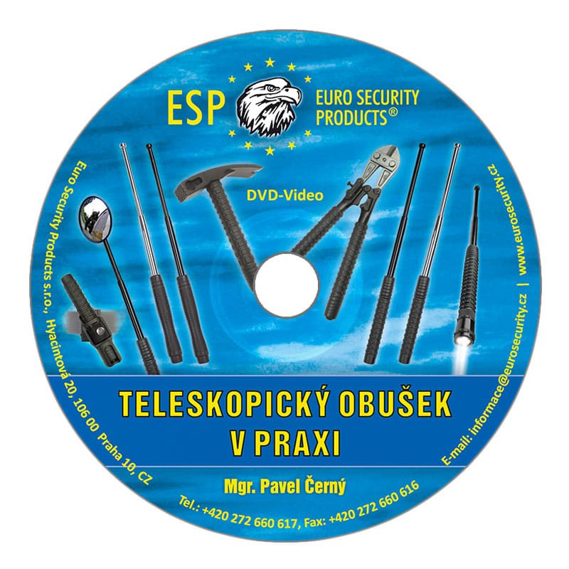 Carátula del DVD ESP sobre uso práctico de la porra extensible y técnicas defensivas