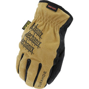 Guantes DuraHide Driver marrón/negro, guantes de cuero con forro de fibra de vidrio