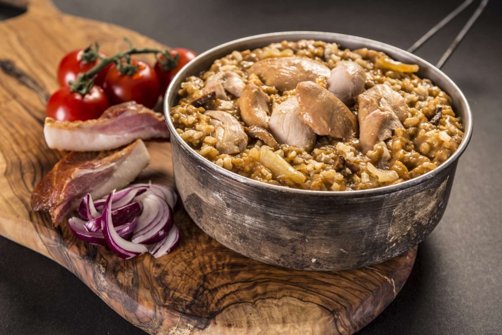 Ración PRO Pollo en salsa silvestre con arroz 400g