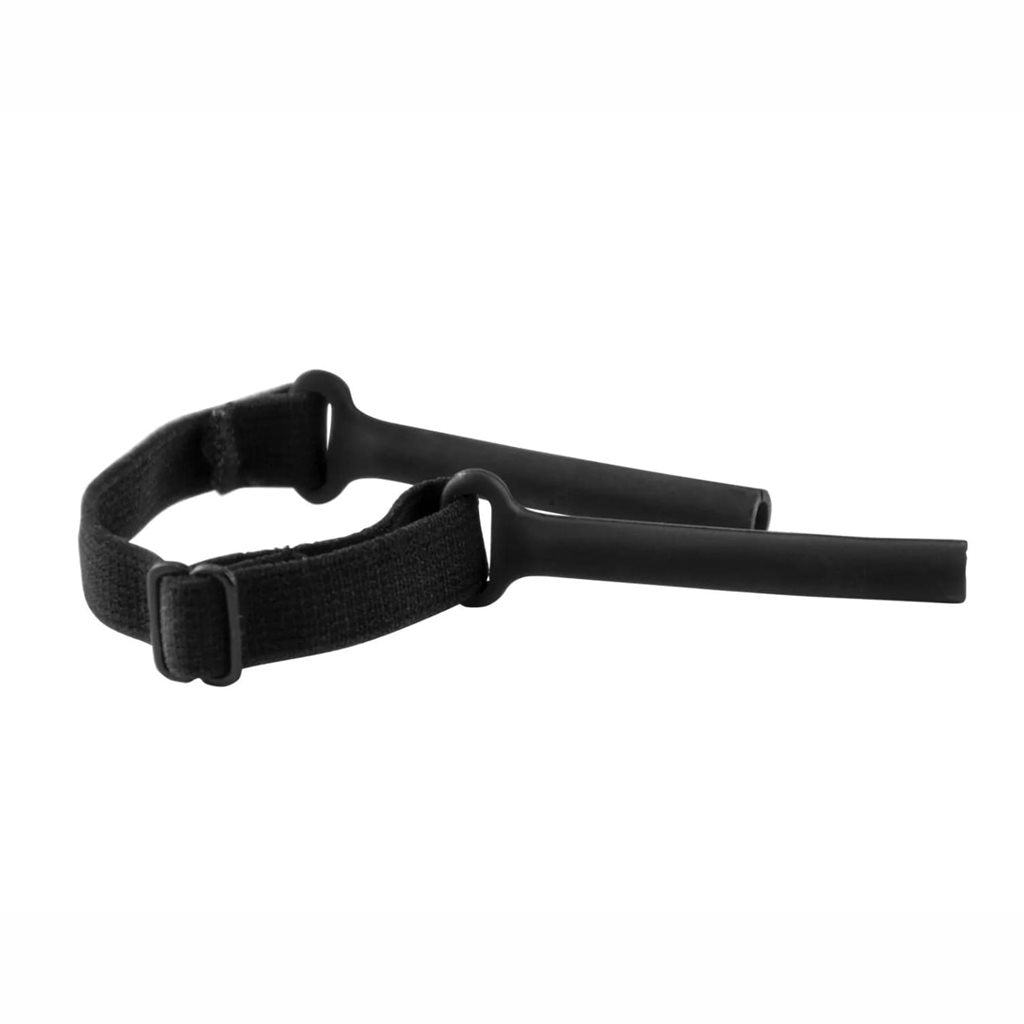 Cinta elástica para gafas Wiley X con extremos de goma en negro