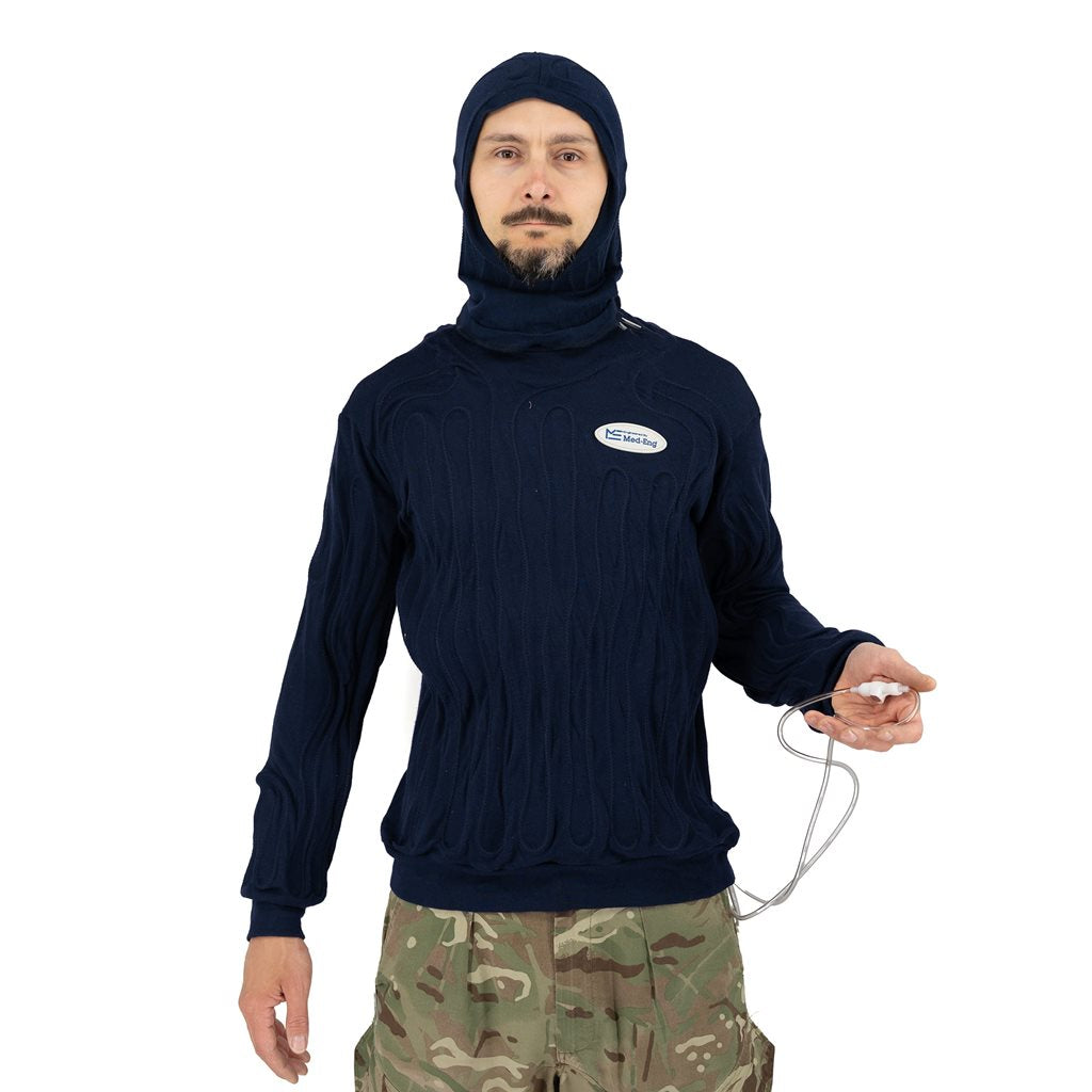 Traje pirotécnico EOD 9 MED-ENG verde usado con accesorios