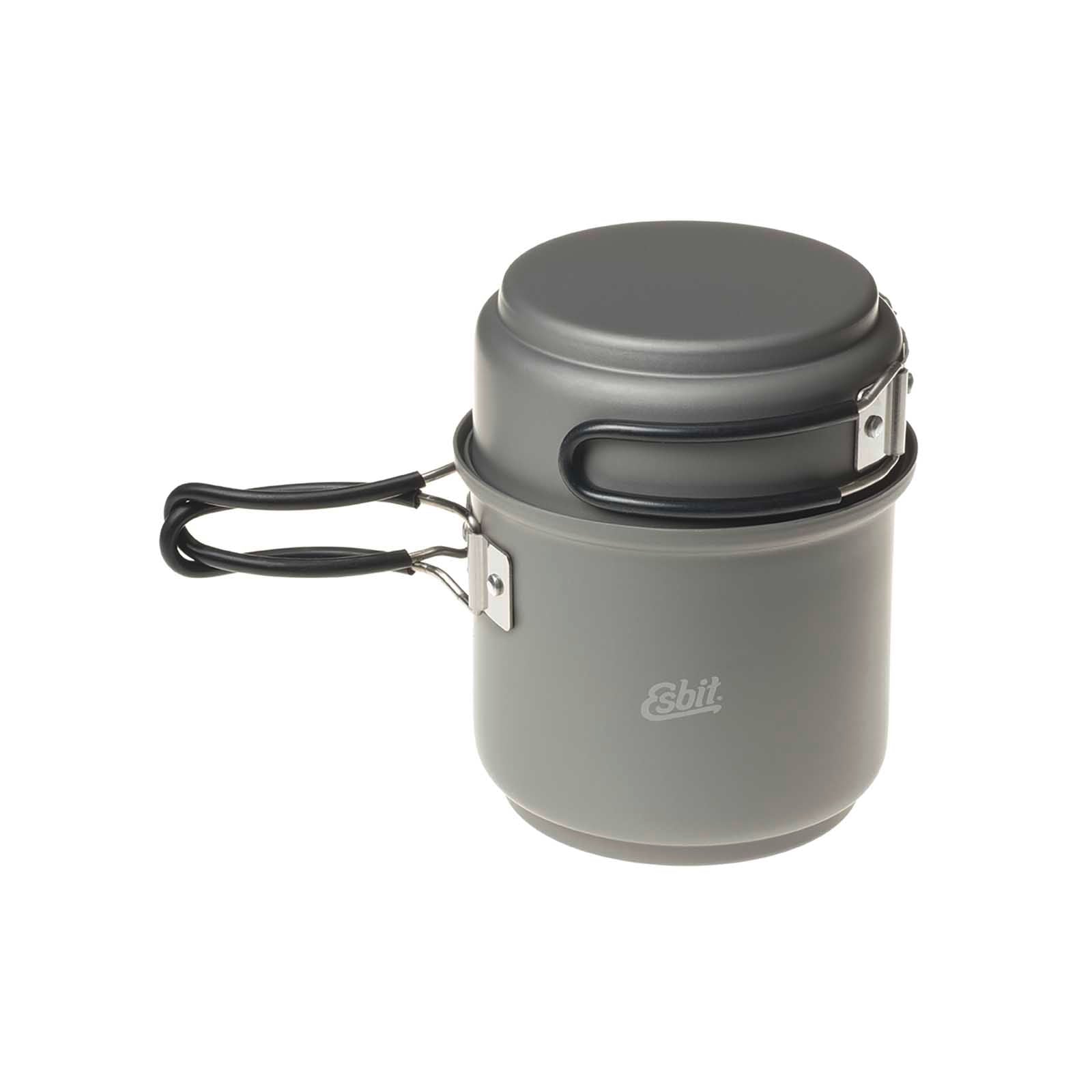 Juego de cocina ESBIT 985 ml con 2 cacerolas y quemador para alcohol