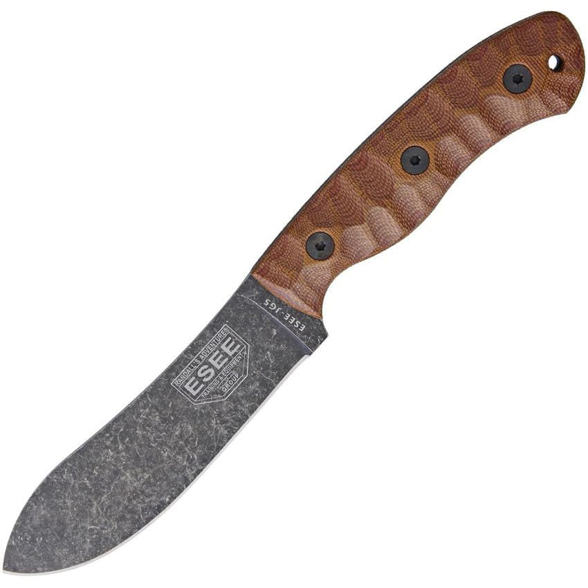 Cuchillo JG5 de hoja fija, full-tang, diseño inspirado en Nessmuk por James Gibson