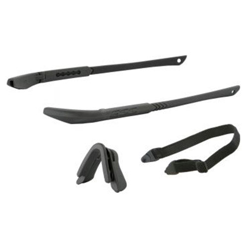 Patillas y puente nasal de recambio ESS ICE negro con cinta de sujeción