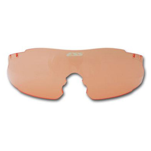 Cristal de repuesto rojo para gafas ICE Eyeshield (cobre rosado), policarbonato, grosor 2,2 mm