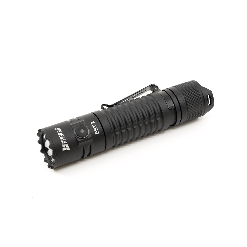 Linterna recargable EST2 compacta con lente TIR y reflector SMO