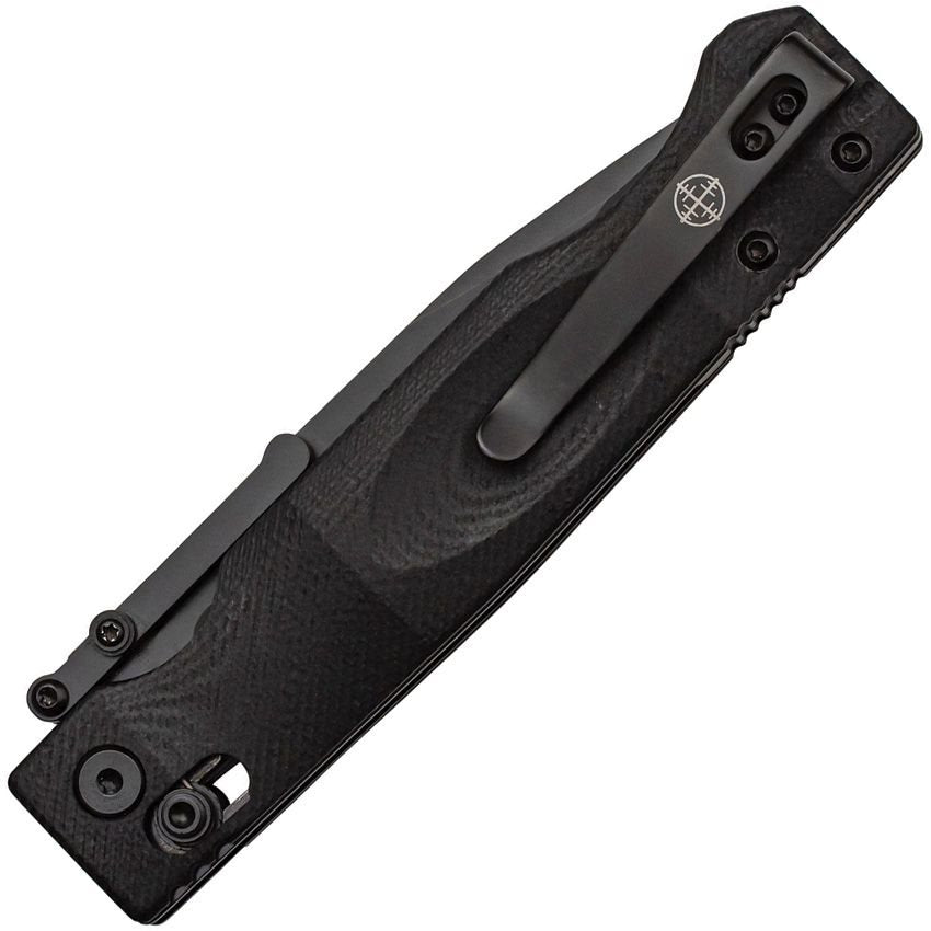 Navaja plegable GUARDSMAN en negro, diseño EDC