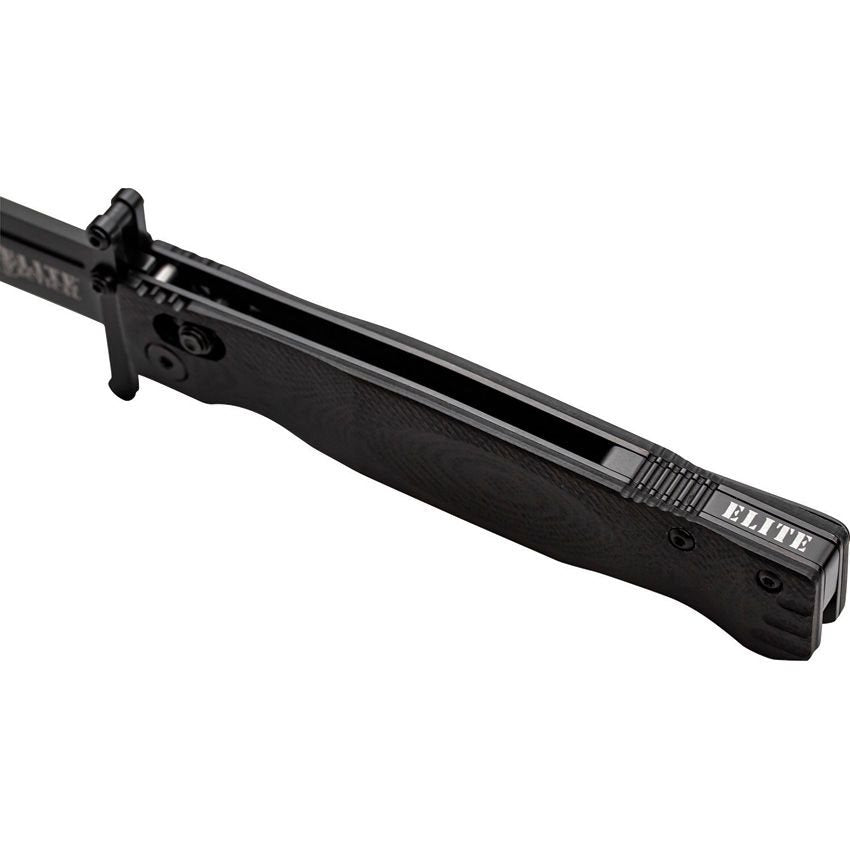 Navaja plegable GUARDSMAN en negro, diseño EDC
