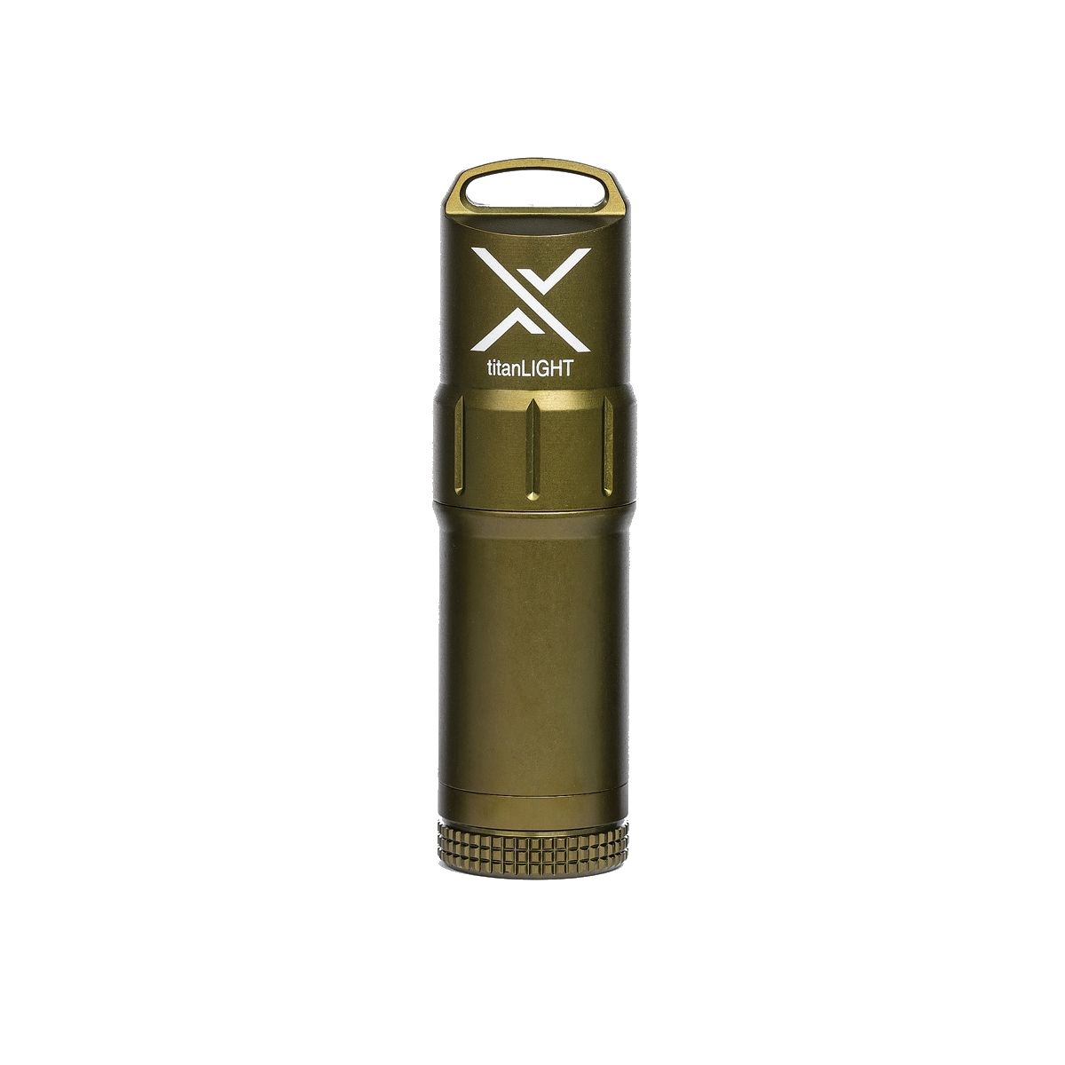 Encendedor titanLIGHT™ verde resistente al agua de aluminio (86×25 mm)