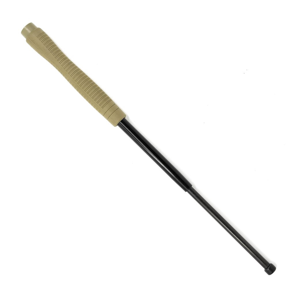 Bastón telescópico endurecido 53 cm BH-54 con funda y mango ergonómico, negro