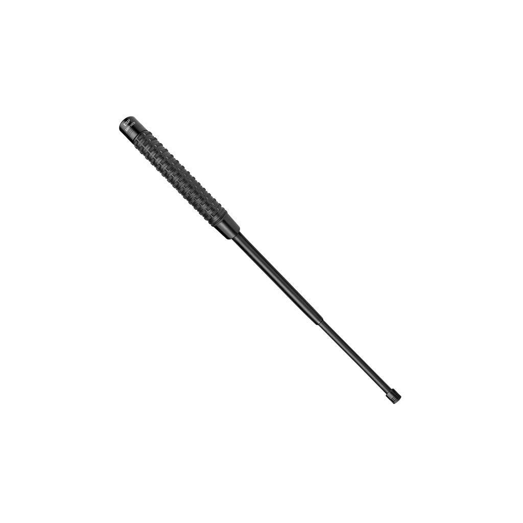 Porra telescópica 41 cm con punta redonda y empuñadura antideslizante, con funda