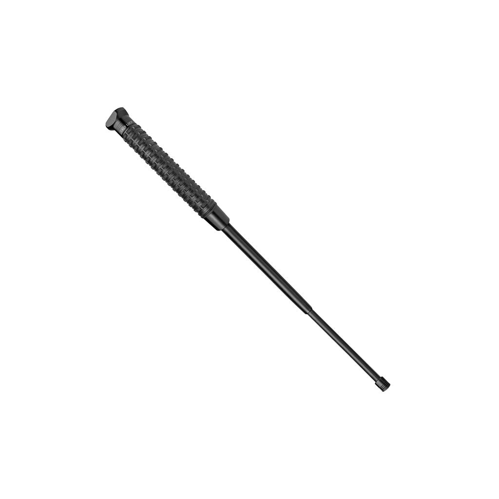 Porra telescópica 41 cm con punta triangular y empuñadura antideslizante