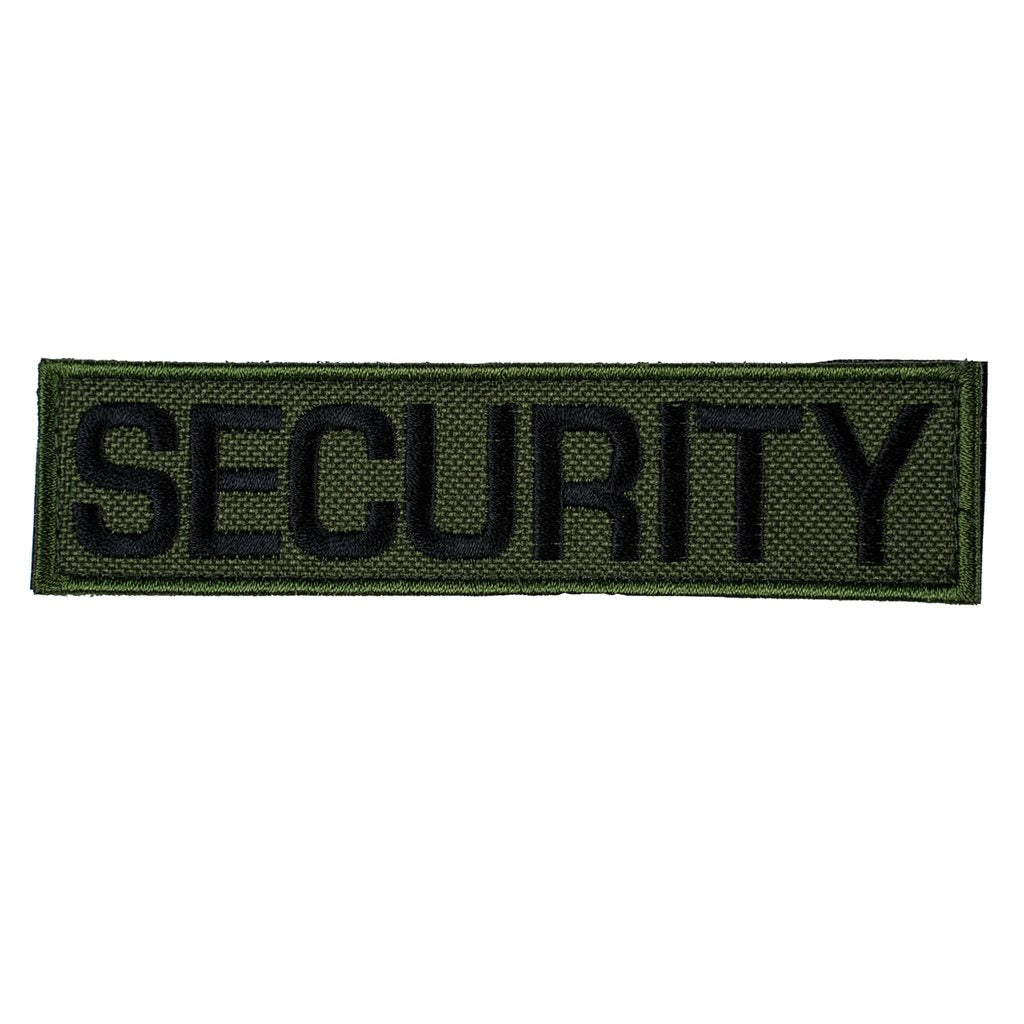 Parche 'SECURITY' color oliva 30 x 120 mm