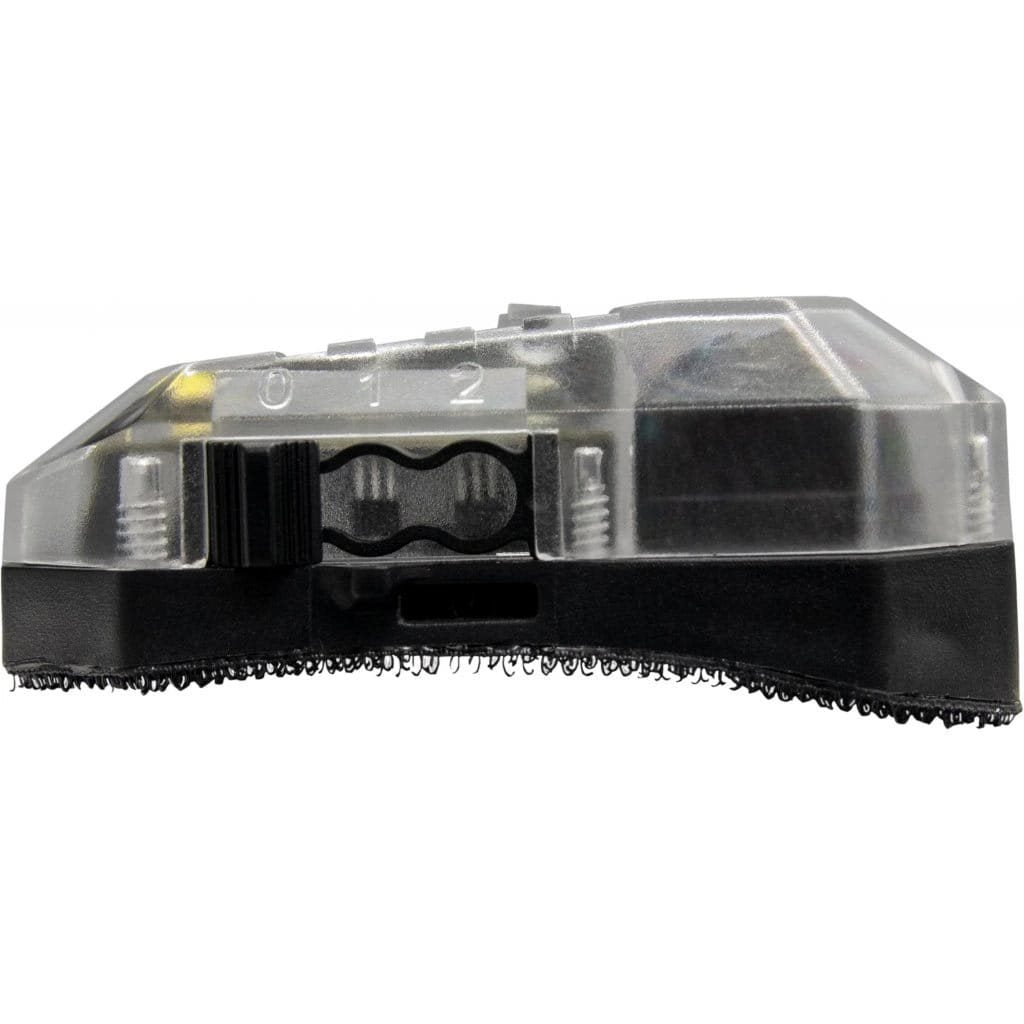 Luz de posición F101 STEALTH SURVIVAL IPX8 negra montada en casco