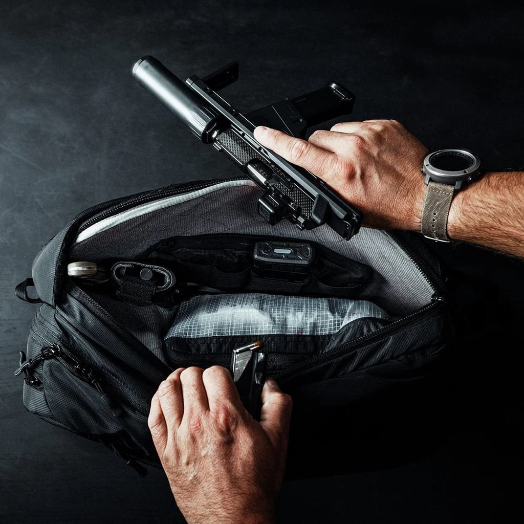 Mochila FADE TRANSPORT 18 L negra - EBERLESTOCK, variante compacta