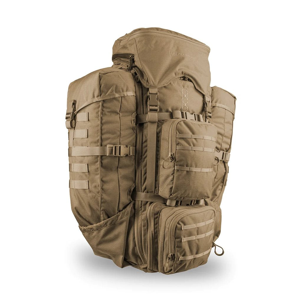Mochila F4 TERMINATOR V3 COYOTE de Eberlestock, 3ª generación, alta capacidad y armazón de porteo mejorado