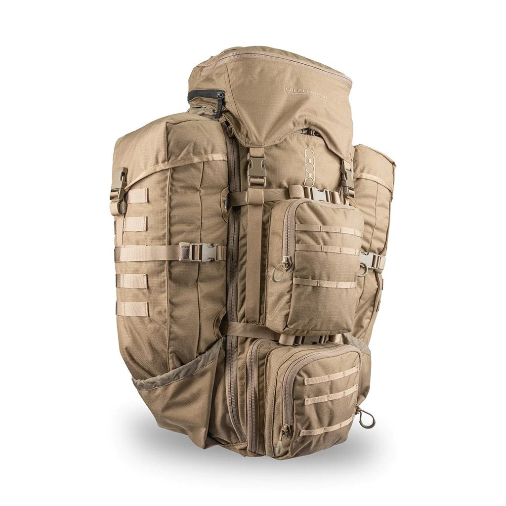 Mochila F4 TERMINATOR V3 COYOTE de Eberlestock, 3ª generación, alta capacidad y armazón de porteo mejorado
