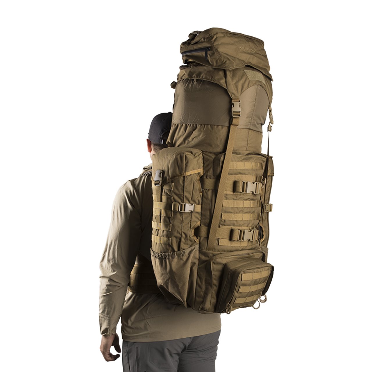 Mochila F4 TERMINATOR XL 100 litros Eberlestock con riñonera LP1