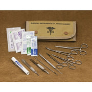 Set quirúrgico US 12 piezas TAN en estuche de lona - acero inoxidable