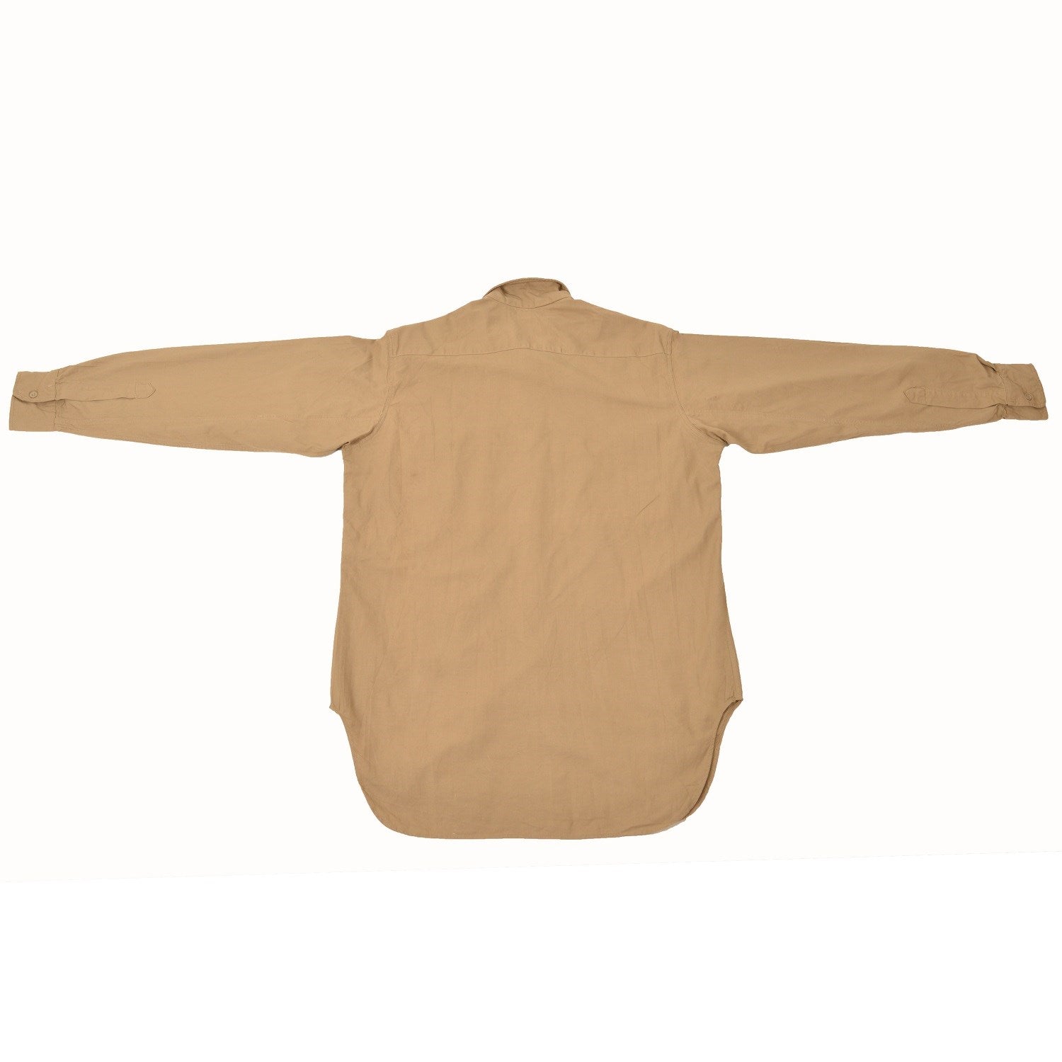 Camisa francesa M47 de algodón color arena - usada, original
