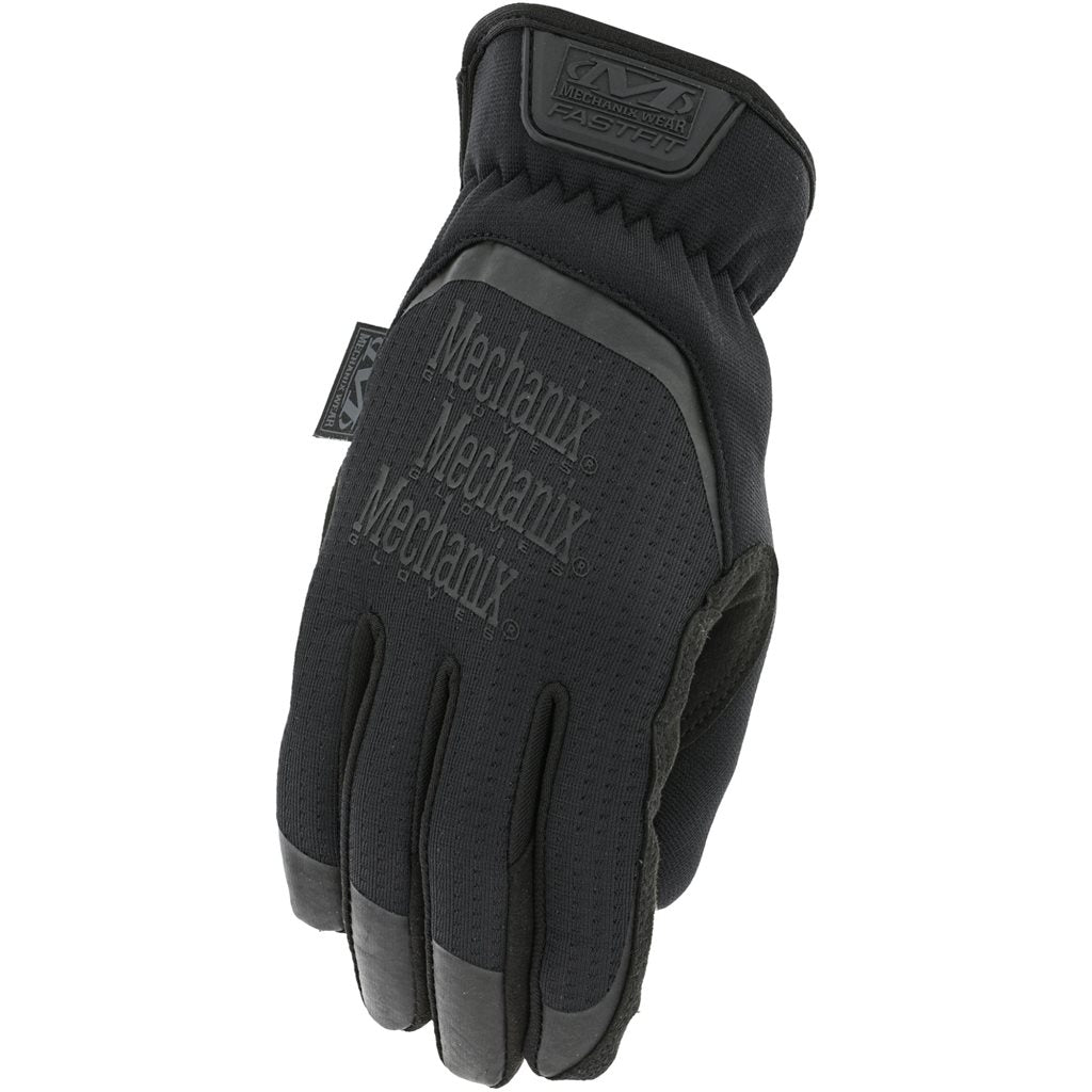 Guantes FASTFIT negros para mujer MECHANIX, piel sintética y compatibles con pantallas táctiles