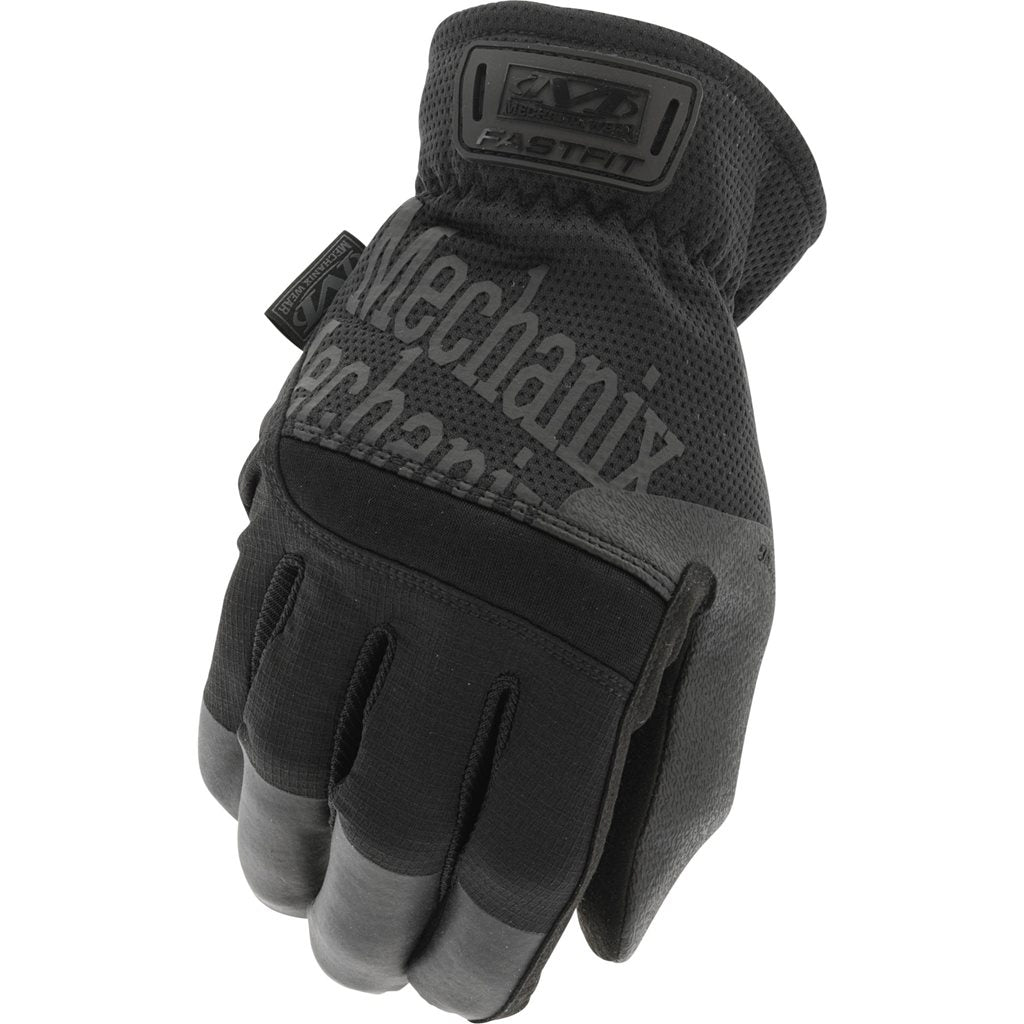 Par de guantes FastFit Covert negros certificados como protección laboral