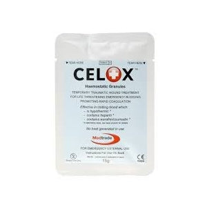 Envase de granulado hemostático CELOX 15g